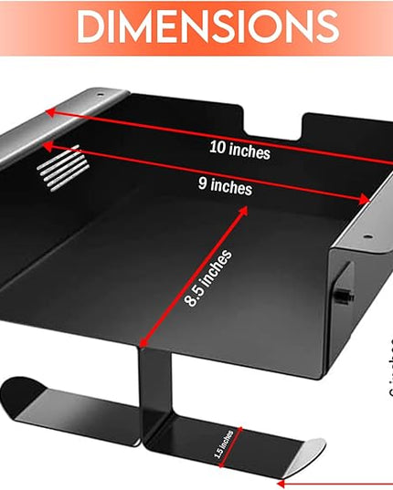 – Premium Under Desk Storage – Convenient Under Desk Drawer – Mountable Desk Drawer for Office & Home – Desk Storage from Alloy Steel – Ideal for Organizing – Size – Black/White - LeafyLoom