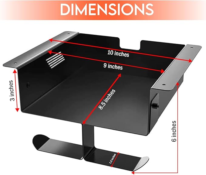 – Premium Under Desk Storage – Convenient Under Desk Drawer – Mountable Desk Drawer for Office & Home – Desk Storage from Alloy Steel – Ideal for Organizing – Size – Black/White - LeafyLoom