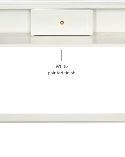 Linon Home Décor Mable White Folding Desk - LeafyLoom