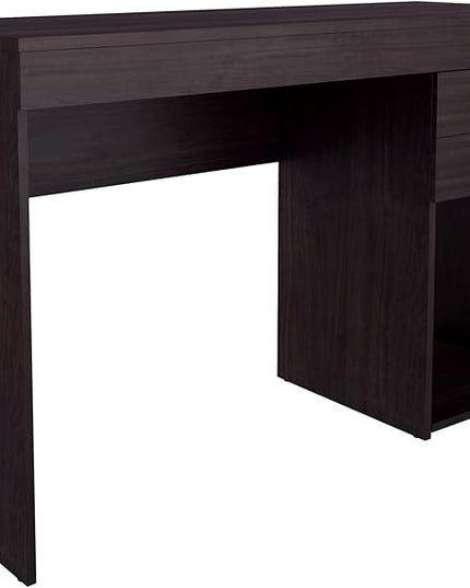 Techni Mobili Computer Home Office or Bedroom Storage & Drawers Ideal for Small Spaces Writing Desk, 47.6" W x 16.1" D x 30.3, Espresso - LeafyLoom