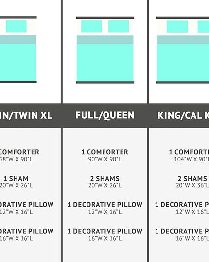 Intelligent Design Raina King / Cal King Comforter Set, Soft Microfiber Comforter Set King, Modern Geometric Metallic Bed Set, 5 Pieces College Bedding Comforter Set with 2 Shams, 2 Toss Pillows Aqua - LeafyLoom