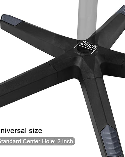 28 inch Nylon Gaming Chair Base Replacement with 5 Casters, Heavy Duty Office Chair Base Part - LeafyLoom