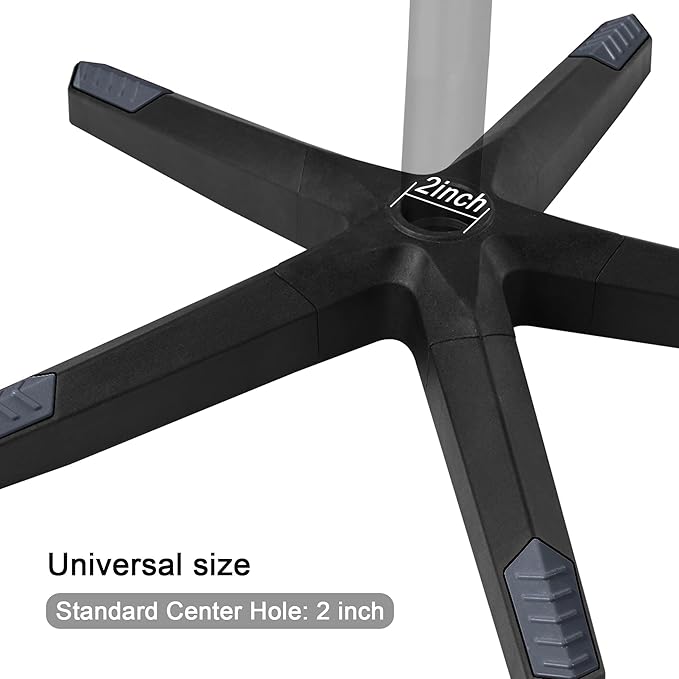 28 inch Nylon Gaming Chair Base Replacement with 5 Casters, Heavy Duty Office Chair Base Part - LeafyLoom