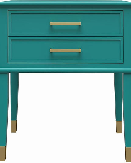 CosmoLiving by Cosmopolitan Westerleigh End Table, Emerald Green - LeafyLoom