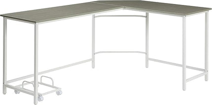 NicBex Kimberly-DW-00034-LWJ Home Office Desks, 66"x47"x30", Gray - LeafyLoom