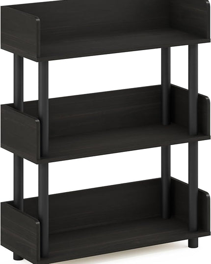 Furinno Turn-N-Tube 3-Tier Toolless Freestanding Multipurposes Display Rack, Espresso - LeafyLoom