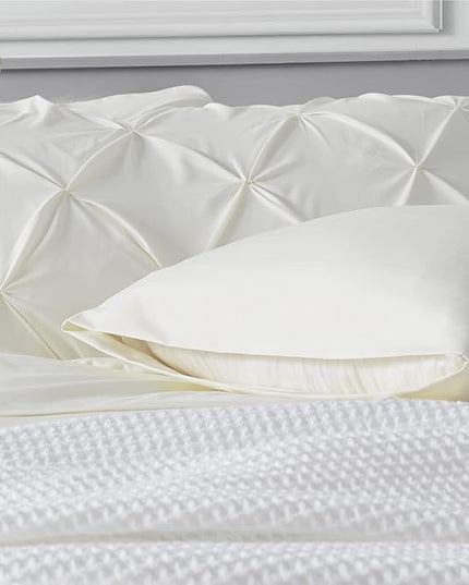 Bedsure Full Size Comforter Sets - Bedding Sets Full 7 Pieces, Bed in a Bag Ivory Bed Sets with Comforter, Sheets, Pillowcases & Shams, Adult & Kids Bedding - LeafyLoom