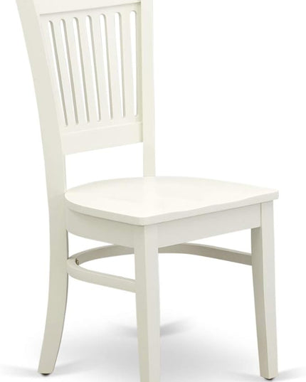 East West Furniture Norden 3 Piece Modern Set Contains a Rectangle Wooden Table with Dropleaf and 2 Dining Chairs, 30x48 Inch, Linen White - LeafyLoom
