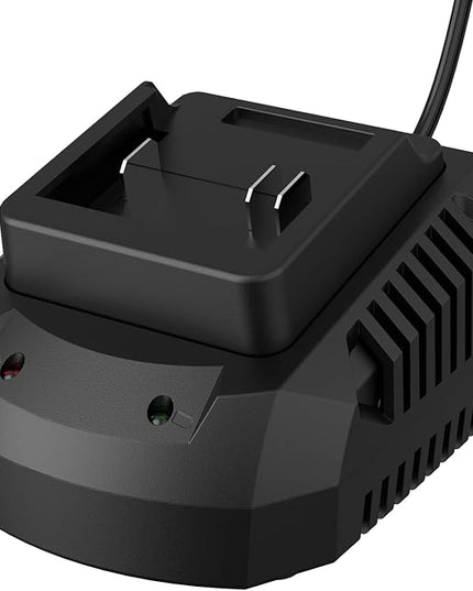 Battery Charger, Replacement 21V Charger for LAZYBOI Cordless Leaf Blower, Multi-Protection Safety System with 1-Hour Fast Charge - LeafyLoom