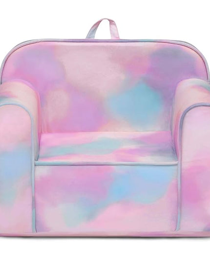 Delta Children Cozee Chair for Kids for Ages 18 Months and Up, Tie Dye - LeafyLoom