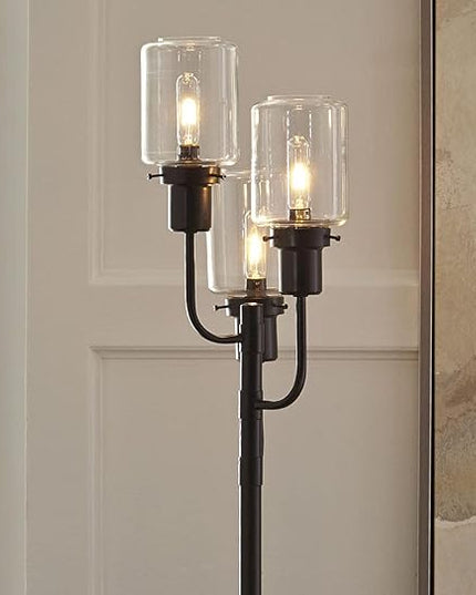 Signature Design by Ashley L207171 Jaak Floor Lamp, 13" x 13" x 59.75", Bronze Finish - LeafyLoom