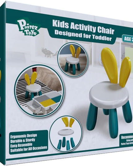 Small Plastic Chairs for Toddlers 2-3, Durable and Lightweight Kids Chairs, 10.5" Lx10.5 Wx16.9 H, Indoor or Outdoor Use for Boys & Girls 2-3 - LeafyLoom