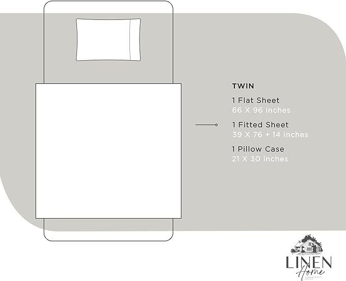 100% Cotton Percale Sheets Twin Size, White, Deep Pocket, 3 Pieces Sheet Set - 1 Flat, 1 Deep Pocket Fitted Sheet and 1 Pillowcase, Crisp Cool and Strong Bed Linen - LeafyLoom