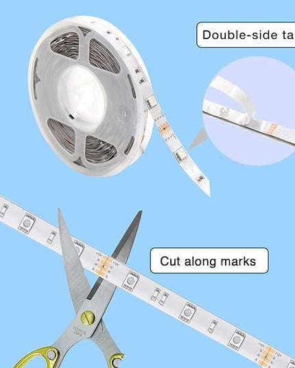 phopollo Bluetooth 24V Led Strip Lights 400ft (4 Rolls of 100ft), Color Changing LED Lights for Bedroom, Kitchen Decor, App Control and Music Sync Phopollo