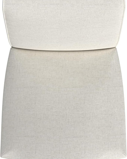 HomePop Classic Parsons Dining Chairs, Cream Textured Woven(Set of 2) - LeafyLoom