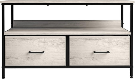 Sorbus TV Stand Dresser with 2 Drawers - Television Riser Chest with Storage - Bedroom, Living Room, Closet, & Dorm Furniture - LeafyLoom