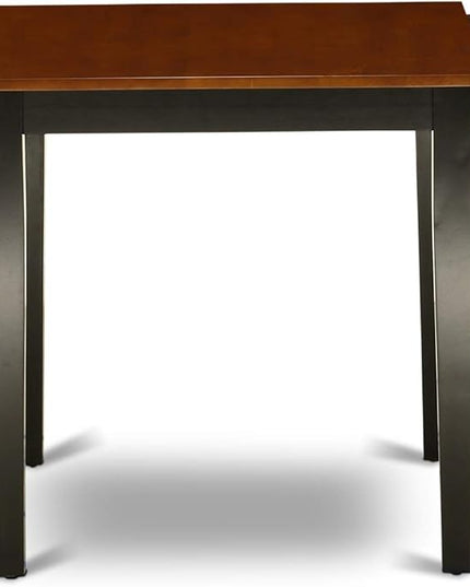 East West Furniture NDDO3-BCH-W Norden 3 Piece Modern Set Contains a Rectangle Wooden Table with Dropleaf and 2 Dining Room Chairs, 30x48 Inch, Black & Cherry - LeafyLoom