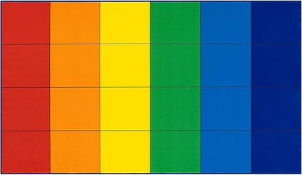 LIVEBOX Elementary Classroom Rug for Kids, Washable Kids Area Rugs for School, Nursery, Colorful Children's Educational Carpet Non-Slip Classroom Mat for Learning,13'x7'5"(Seats-24) - LeafyLoom