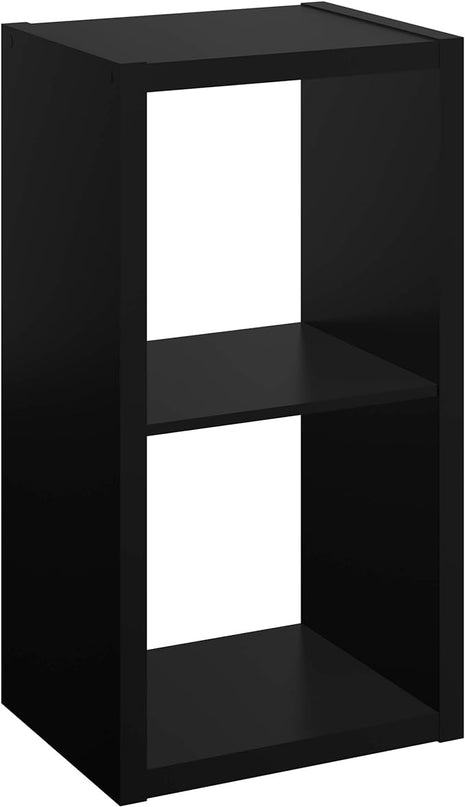 ClosetMaid 4540 Decorative Open Back 2-Cube Storage Organizer, Black - LeafyLoom