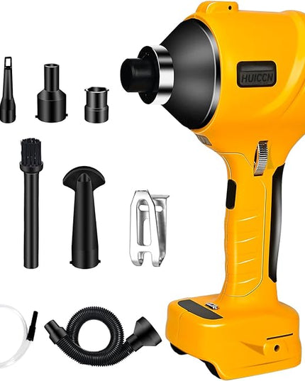 Cordless Dust Blower for Dewalt 20V Battery, Brushless Handheld Leaf Blower Compressed Air Duster 447 MPH for Garages Workshop Sawmill Room Home Cleaning(Battery Not Included) - LeafyLoom