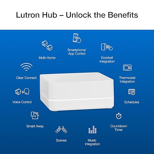 Lutron Caseta 3 Way Smart Dimmer Switch Kit, w/ Wireless 3 way Pico Remote and Bracket, Light Switch for LED Lights, No Neutral Required, P-PKG1WB-WH Lutron