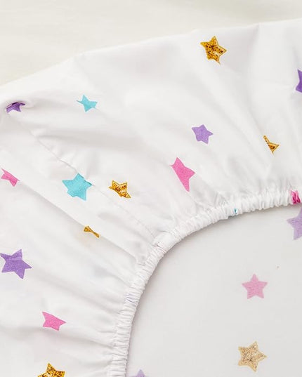 Twin Size Comforter Set for Girls, 5-Piece Bed in a Bag, 3D Colorful Unicorn Bedding Comforter Sheet Set, Ultra Soft and Fluffy, Pink & Rainbow Color - LeafyLoom