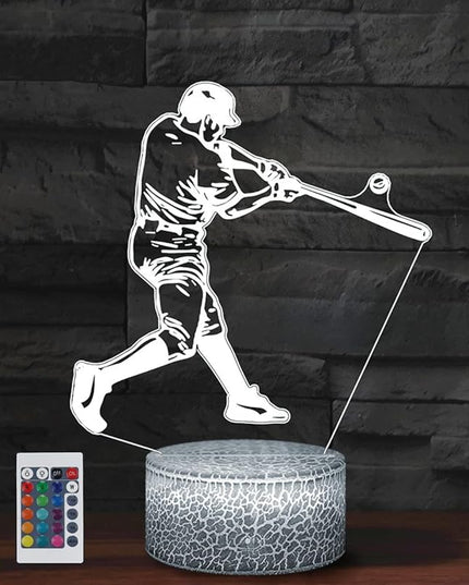 Baseball Gifts for Boys, Baseball Night Light with 16 Colors Remote Touch Adjustable Baseball Decor Toys Birthday Gifts for Boys - LeafyLoom