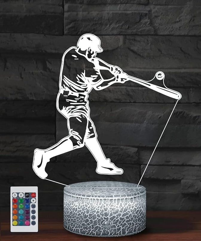 Baseball Gifts for Boys, Baseball Night Light with 16 Colors Remote Touch Adjustable Baseball Decor Toys Birthday Gifts for Boys - LeafyLoom