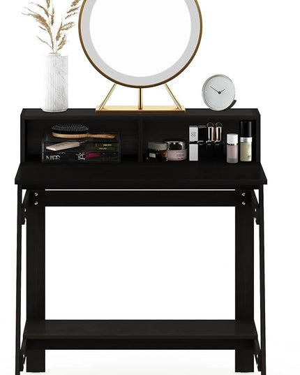 Furinno Simplistic a Frame Computer Desk, Espresso - LeafyLoom