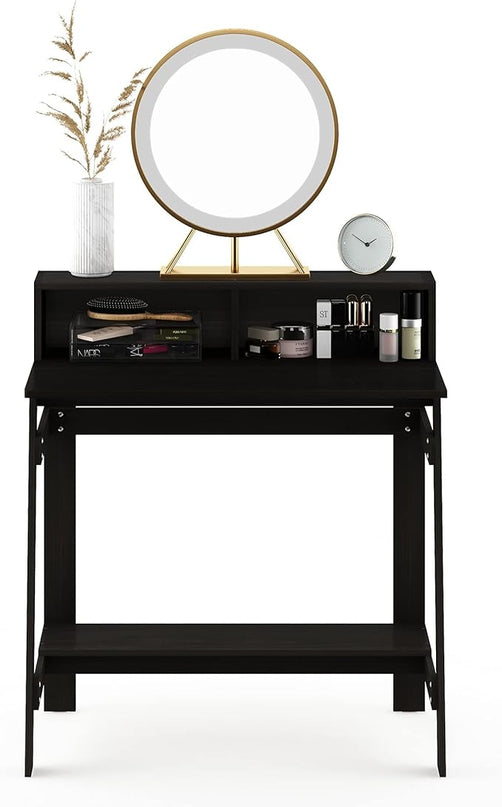Furinno Simplistic a Frame Computer Desk, Espresso - LeafyLoom