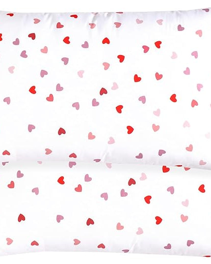 Elegant Comfort Softest and Coziest 6-Piece Sheet Set - 1500 Premium Hotel Quality Microfiber - Deep Pocket, Wrinkle Resistant 6-Piece Heart Pattern Bed Sheet Set, California King, Valentina - LeafyLoom