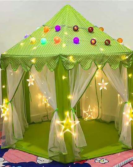 junovo Ultra Soft Rug for Nursery Children Room Baby Room Home Decor Dormitory Hexagon Carpet for Playhouse Princess Tent Kids Play Castle, Diameter 4.6 ft, Green - LeafyLoom