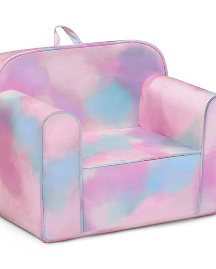 Delta Children Cozee Chair for Kids for Ages 18 Months and Up, Tie Dye - LeafyLoom