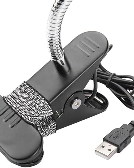 LED Desk Light Clip, LED Book Light, USB Beauty Lamp Dimmable Desk Light Eye Care Flexible Desk Lamp for Reading Jewelry Repair Tattoo Manicure Makeup - LeafyLoom