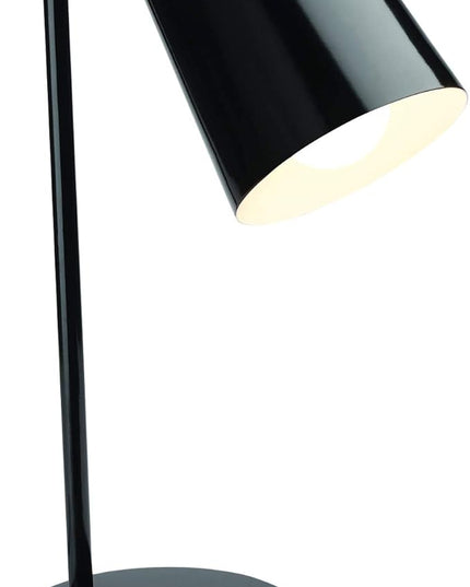 Newhouse Lighting NHDK-OS-BK Oslo Contemporary Desk Lamp with LED Bulb Included, Black - LeafyLoom