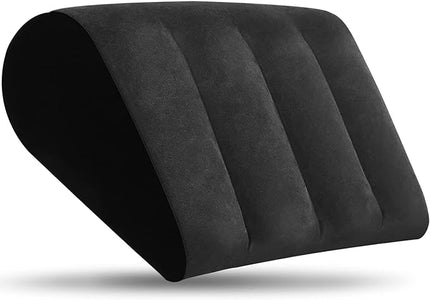 Portable Wedge Pillow for Sleeping - Inflatable Cushion Body Positioners Lightweight Wedge Pillow for Back Pain, Leg Elevation, Use in Bed, Travel, Camping, Fast Inflating Deflating(Black) - LeafyLoom