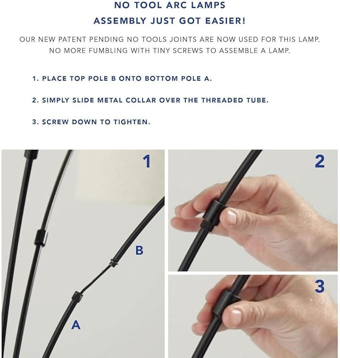 ADESSO Bergen 3-Arm Arc Lamp - LeafyLoom