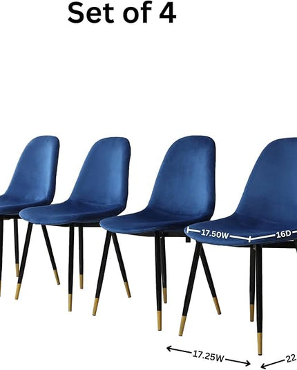 NicBex Haerin-SD-00349-LWJ Dining Chairs, 22.3"x17.3"x33.3", Blue - LeafyLoom