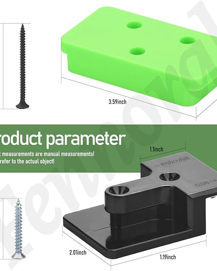 Leaf Blower Wall Mount & Battery Holders Compatible with EGO Leaf Blower, Blower Wall Mount Use for EGO 530 615 650 CFM LB5300 Blower and Battery Mounts for EGO 54v Batteries - LeafyLoom