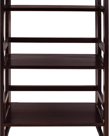 Casual Home 3-Shelf Folding Student Bookcase (20.75" Wide)-Espresso - LeafyLoom