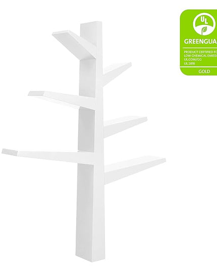 Babyletto Spruce Tree Bookcase in White - LeafyLoom