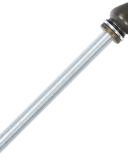 Bieye SS033 Lampshade Support with Finial for Tiffany Style Stained Glass Floor Lamp Table Lamp (G3/8 135mm All Thread) - LeafyLoom
