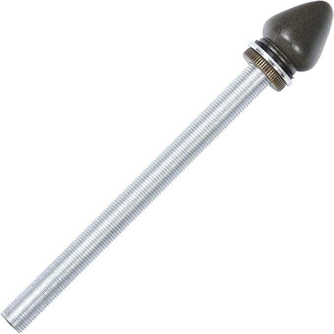Bieye SS033 Lampshade Support with Finial for Tiffany Style Stained Glass Floor Lamp Table Lamp (G3/8 135mm All Thread) - LeafyLoom
