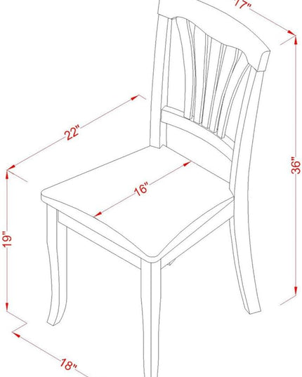 East West Furniture ANAV5-OAK-C 5 Piece Kitchen Set for 4 Includes a Round Table with Pedestal and 4 Linen Fabric Dining Room Chairs, 36x36 Inch - LeafyLoom