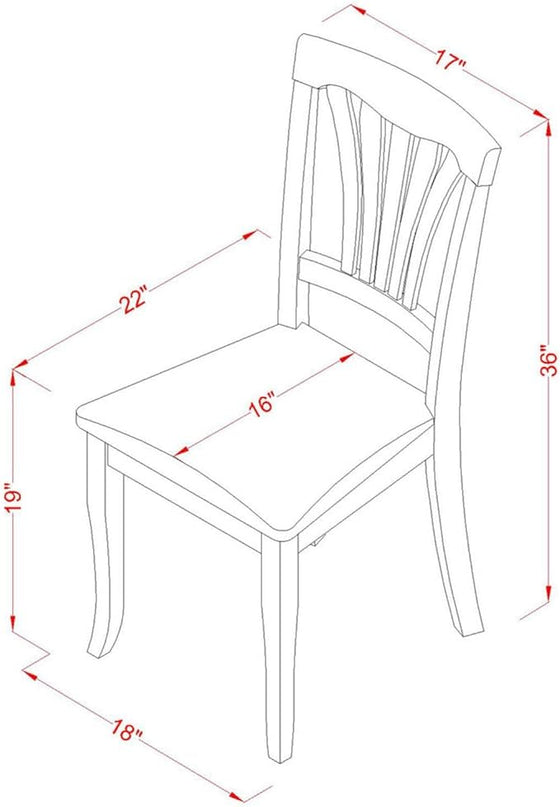 East West Furniture ANAV5-OAK-C 5 Piece Kitchen Set for 4 Includes a Round Table with Pedestal and 4 Linen Fabric Dining Room Chairs, 36x36 Inch - LeafyLoom