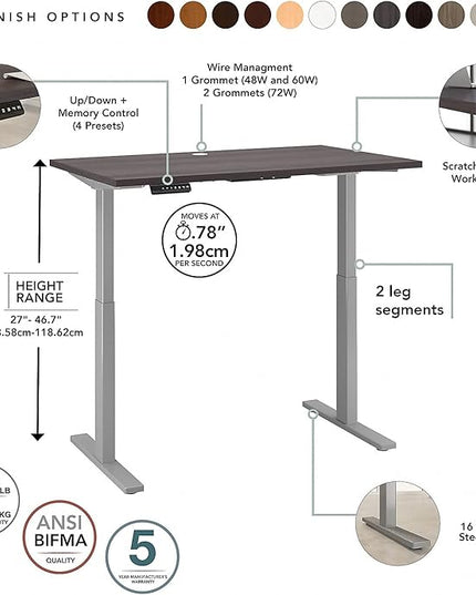 60W x 30D Height Adjustable Standing Desk - LeafyLoom
