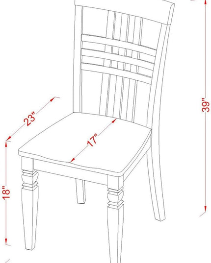 East West Furniture BOLG3-LWH-W 3 Piece Dining Set Contains a Round Kitchen Table and 2 Dining Chairs, 42x42 Inch, Linen White - LeafyLoom