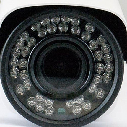 GW Security 5 Megapixel 2592 x 1920 Pixel Super HD 1920P Outdoor PoE 120FT Night Vision Weatherproof Security IP Camera with 2.8-12mm Varifocal Zoom Len GW+Security