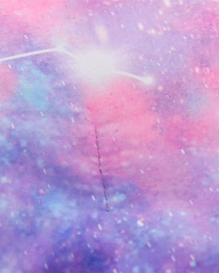Holawakaka Tie Dye Constellation Print Ombre Comforter Set Full Size Girls Boys Gradient Galaxy Bedding Set (Purple,Full) - LeafyLoom