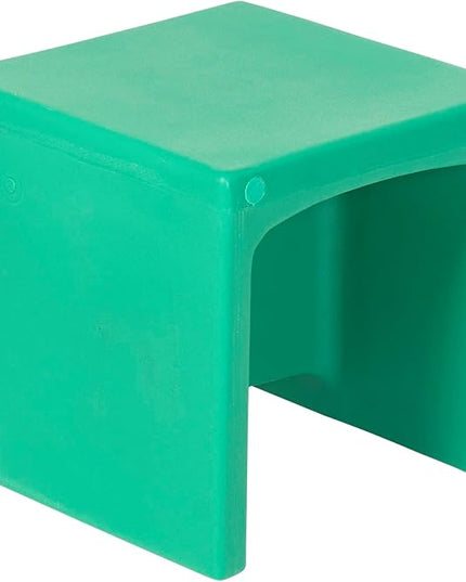 Children's Factory 3-in-1 Cube Chair for Kids, Flexible Seating Classroom Furniture, 1-Pack, Green - LeafyLoom